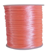 50 m. laksefarvet satin tråd - 2 mm.